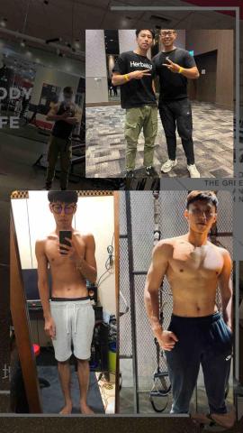 CANAAN教練團隊 - 男學員增肌效果