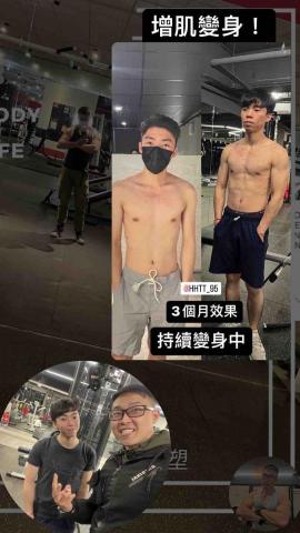 CANAAN教練團隊 - 男學員雕塑效果