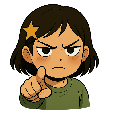 Clare &times; 蓮 Lian 貼圖製作所 - 角色代表圖｜小珂｜爆氣指人 &times; 星星髮夾 &times; 情緒貼圖角色 &times; 可愛幹話系