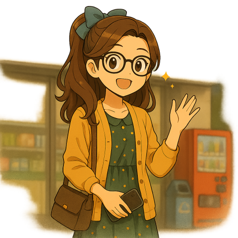 Clare &times; 蓮 Lian 貼圖製作所 - 角色代表圖｜蓮｜販賣機街景 &times; 手勢互動 &times; 生活感構圖 &times; 情緒貼圖角色風格