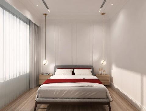 築雋室內裝修設計工程 - 渲染效果，北市內湖 住宅-臥室