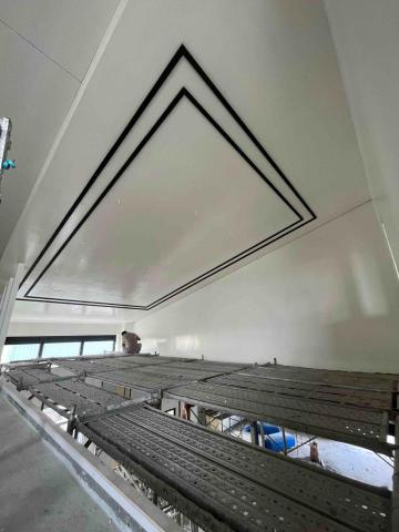 誠藝油漆工程行 - 矽酸鈣板乳膠漆含平光造型黑色線版