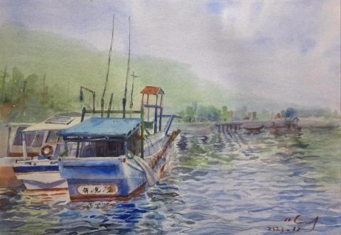 黃歆蓓 - 水彩風景4開