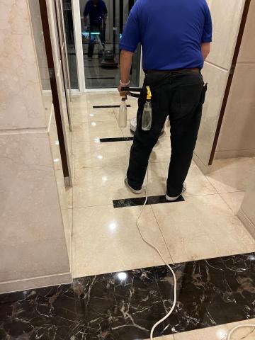 仙后座有限公司/潔淨學 - 米黃大理石拋光晶化