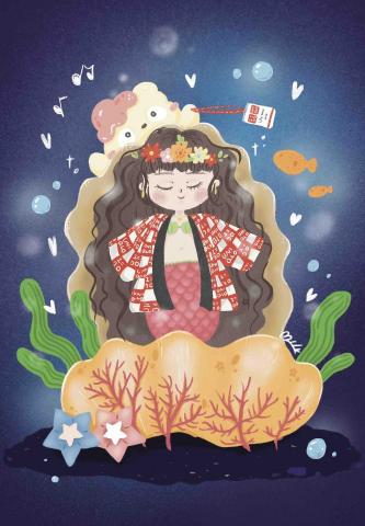 milk - 卡片賀卡插畫