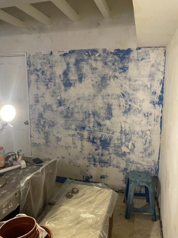 展晴工程行 - 另一個牆面同樣也是掉漆慘烈