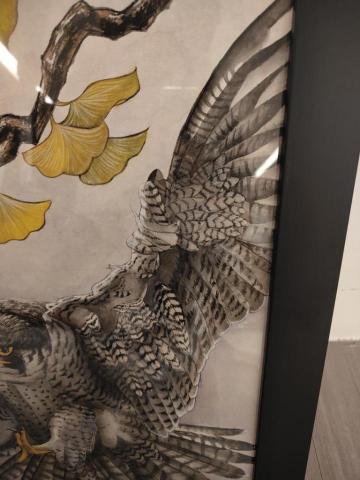 資深美術家教/繪師 佩均 - 水墨 獵隼 細品