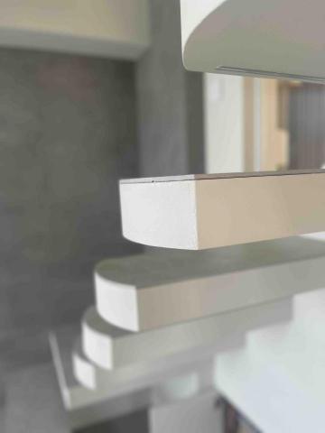 展璿空間整合室內設計 - 懸浮樓梯的鋼骨結構組成非常重要，再加上特殊塗料的修飾質感提升許多！