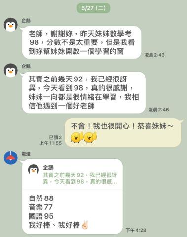 莫心妍 - 學生家長回饋