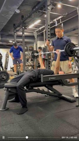 小庵 - 課程實照（槓鈴臥推）