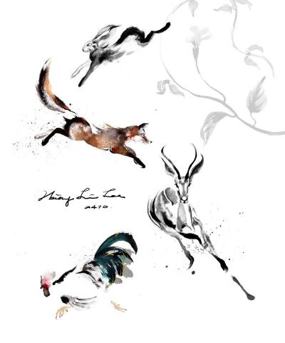 湘湘老師 - 水彩作品-跑