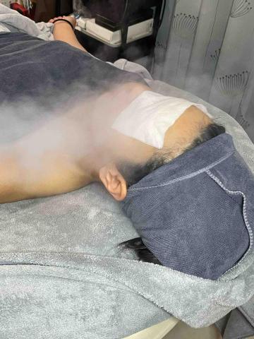 AH美容美體SPA美學館 - 蒸臉過程