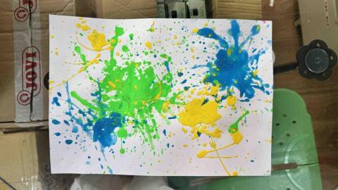 姚采伶 - 水彩潑灑畫（成堡國際兒童美術）