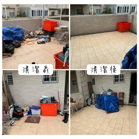 淇家清潔(王小姐)-個人接案 - 陽台，清潔前後差異