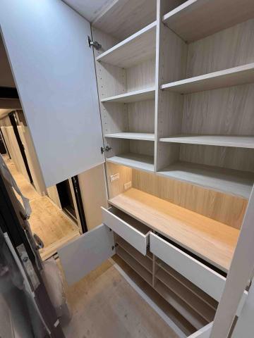 DF室內裝潢-小葉 - 玄關櫃與鞋櫃結合