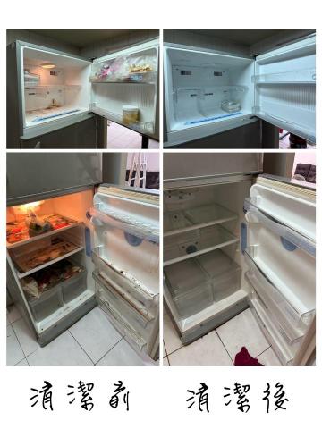 淇家清潔(王小姐)-個人接案 - 冰箱，清潔前後差異