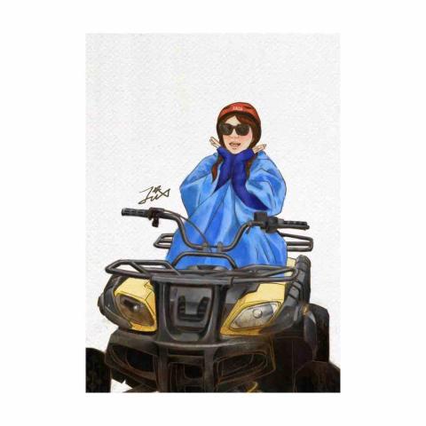 享憶個onward設計工作室 -  人物寫實似顏繪+交通工具