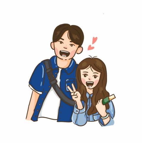 享憶個onward設計工作室 - 情侶q版似顏繪