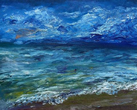 張雅琦 - 油畫-海岸