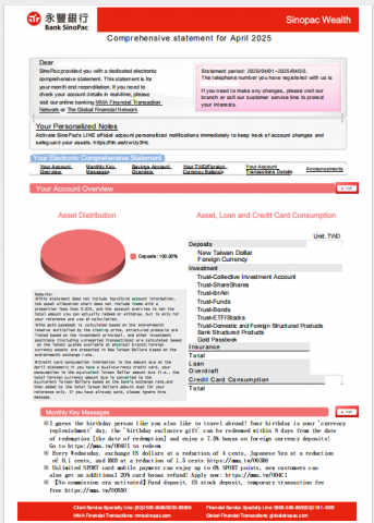 周承諺中英翻譯與教學 - a2. 網路銀行對帳單 (翻譯後)
