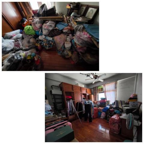 芯美清潔 - 室內收納 上為收納前下為收納後