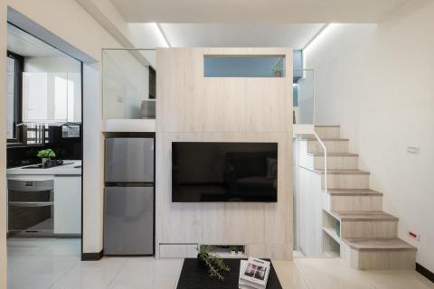 後設思決創意工作室 - ◆江翠立體機能宅 2022
坪數：10坪(1F-loft)
格局：新成屋 電梯社區 1+1房1廳1衛
