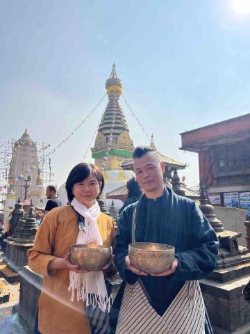 花藏|頌缽行走靜心空間 - 2024缽行喜馬拉雅與文通老師合影 花藏|頌缽行走靜心空間 - 2024缽行喜馬拉雅與文通老師合影