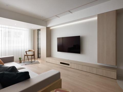 後設思決創意工作室 - ◆民權無印宅 2024
坪數：34坪
格局：舊屋翻新 電梯華廈 2+1房2廳2衛
