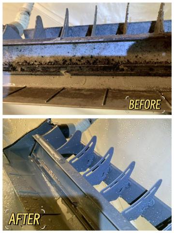 顏宏倫 - 水盤清洗前、後圖