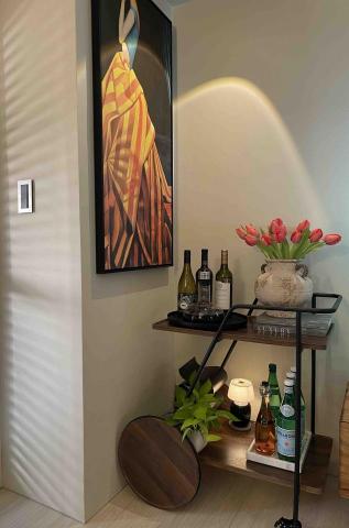 室內設計師_MIKO - 客廳居家佈置（小酒吧餐推車亦可轉換書籍櫃）