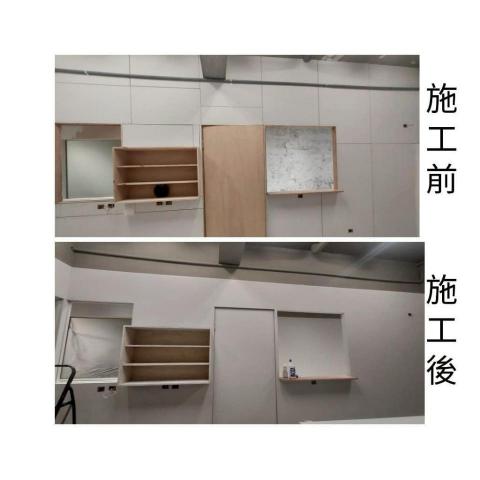 室內油漆行 - 前面施工