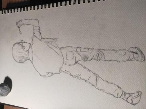 lavina - 這靈感出自於我朋友在酒吧打飛鏢的樣子
因為她持之以恆的練習 非常打動我
所以我決定將她畫下來保存