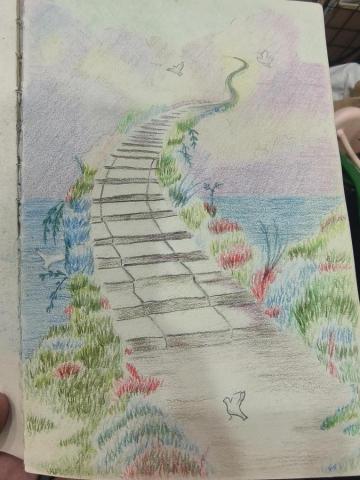 lavina - 這是由朋友的書本上看來的 印象很深刻所以將他畫下來