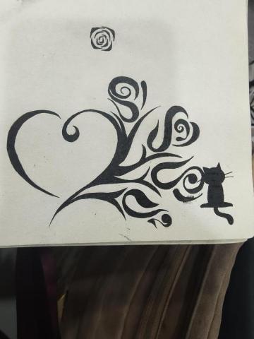 lavina - 這是看著網路上的圖片看到的畫
跟一般水彩畫不一樣這是純墨水
水彩錯了還可以把水洗掉
墨水錯了吸掉就會暈染更厲害
這是一大挑戰