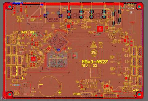 享聚科技 - Allwinner, A527 (ARM-Based 平台), PCB 6層板