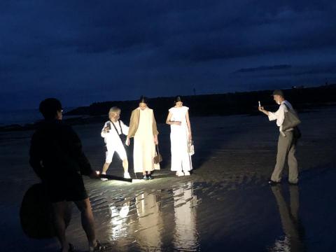 唐子齊 - 服裝模特兒攝影側拍。