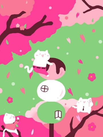 lavina - 我採用三色系創作
融合了我喜歡的貓跟大自然
不用常規的線稿下去自由創作