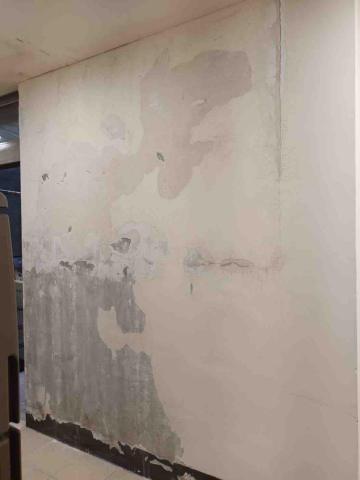 詹文欽，兆基屋管 - 牆面壁癌刮除