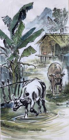 郭憶賢 - 水墨示範