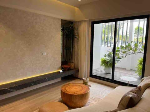 潘先生 巨翔工程 - 室內完工 電視牆特殊漆