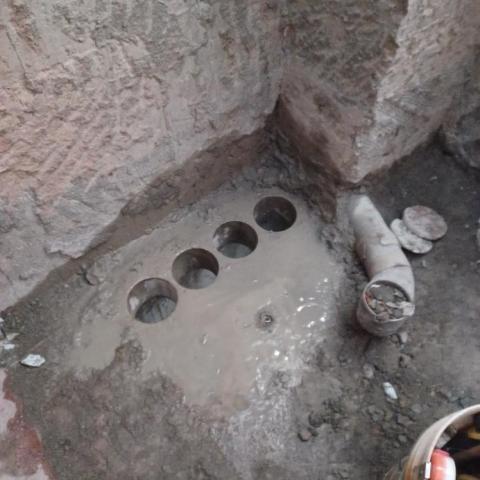 拓圓匠 銑孔 切割 工程 - 地板銑孔 水電管路用