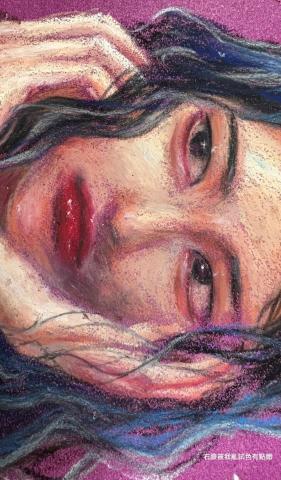 陳沛如 - 蠟筆人物肖像畫