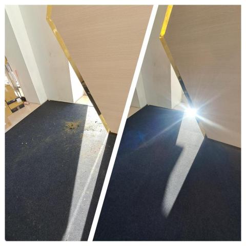 郭美雪 - 泥土假草在地毯上清潔