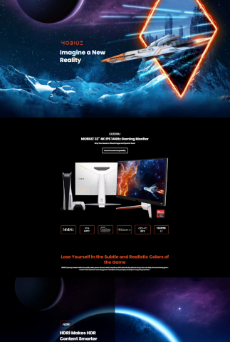 Tai Yu - Benq  EX3210U 網站視覺