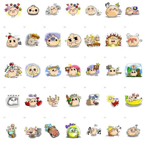 超音速包子 - LINE貼圖繪製_包子超好ㄘ!