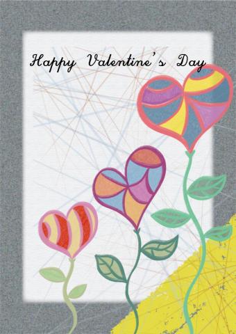 龍筑藝術工作室 - 情人節卡片