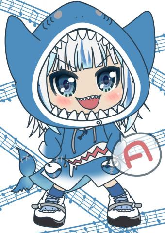 超音速包子 - 
Q版VTuber繪製(Gwer Gura)