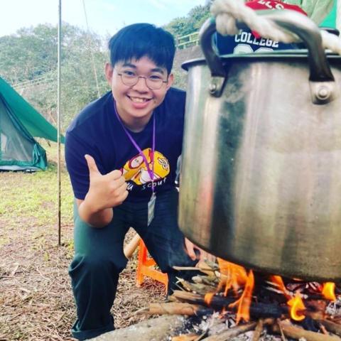 詹凱傑 - 參與童軍營隊，培養團隊合作與領導力