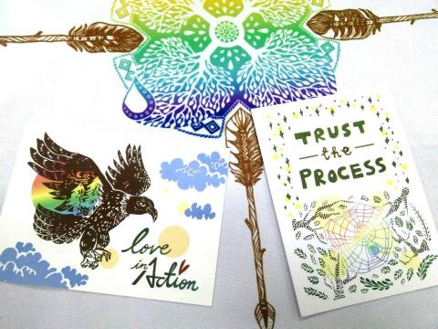 奧莉柒創藝工房 The Eye Art Studio - 明信片及絹印布料設計