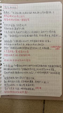 張榮芮 - 準備學測作文的筆記
